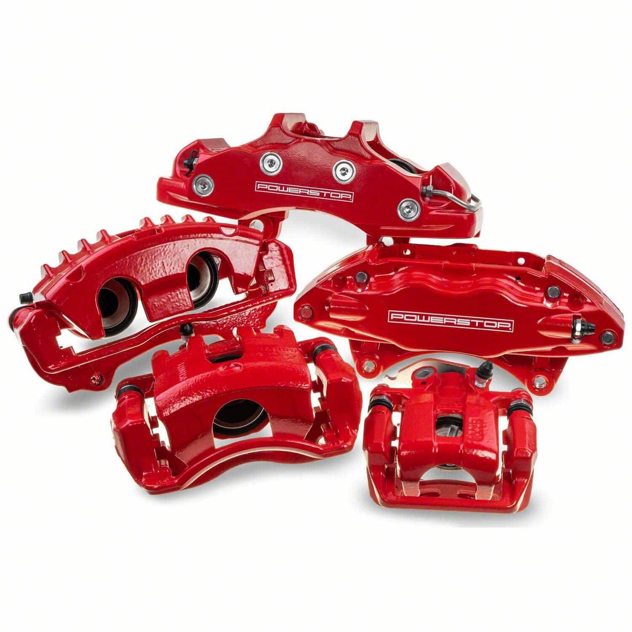 PowerStop Camaro Performance Front Brake Calipers; Red S4692 (98-02 ...