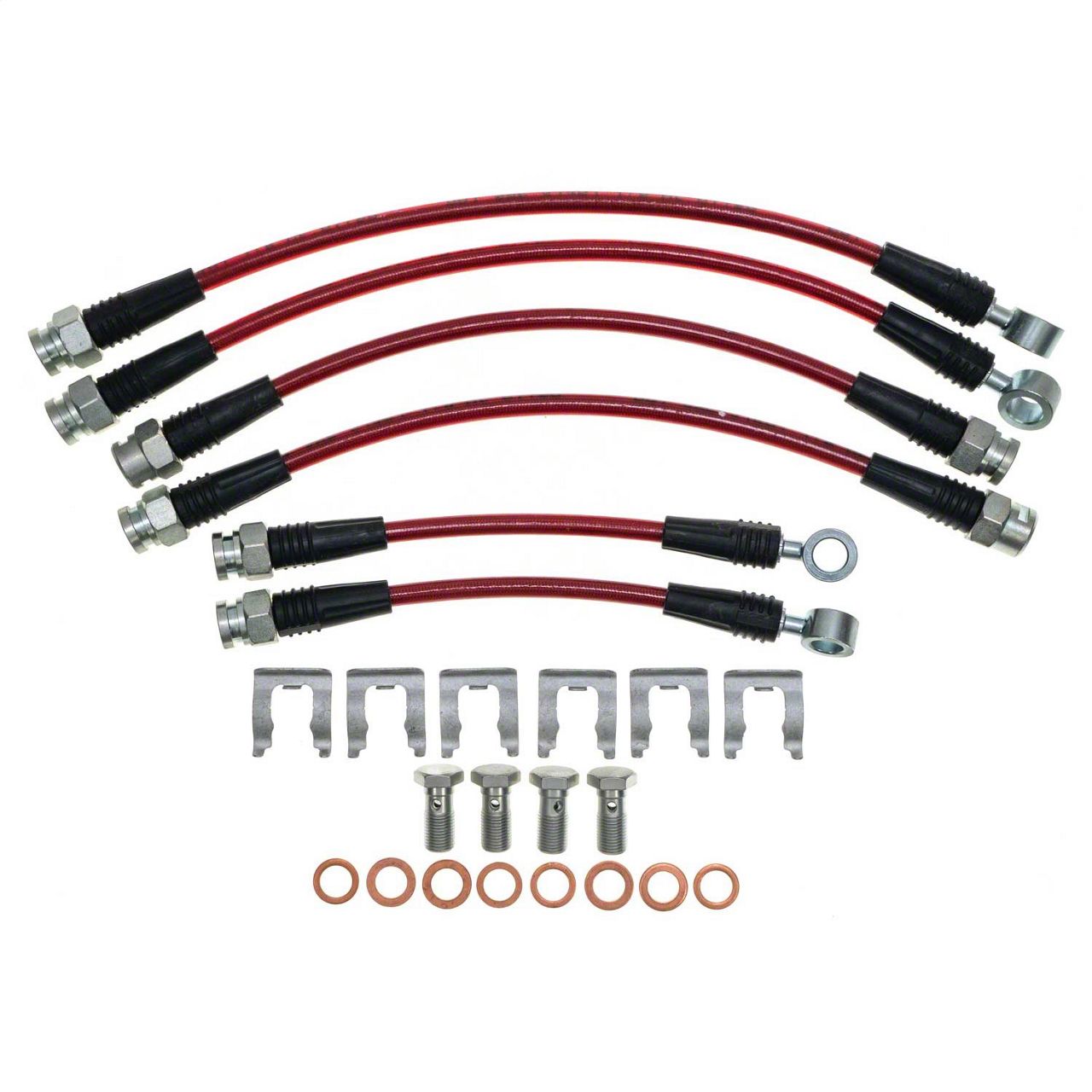 PowerStop Camaro Stainless Steel Brake Hose Kit; Front and Rear BH00037 ...