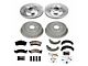 PowerStop Z23 Evolution Sport Brake Rotor, Drum and Pad Kit; Front and Rear (1993 Camaro w/ Rear Drum Brakes)