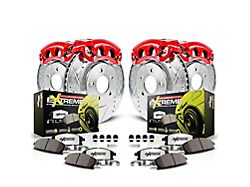 PowerStop Z26 Street Warrior Brake Rotor, Pad and Caliper Kit; Front and Rear (94-97 Camaro w/ Rear Disc Brakes)