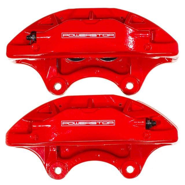 PowerStop Corvette Performance Front Brake Calipers; Red S15038 (14-19 ...