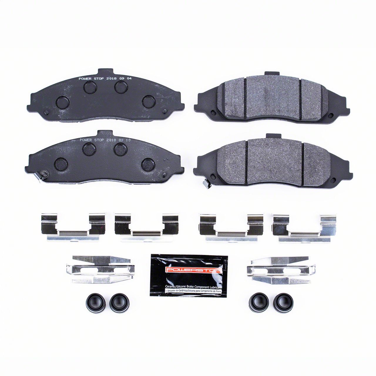 PowerStop Corvette Track Day Carbon-Fiber Metallic Brake Pads; Front ...