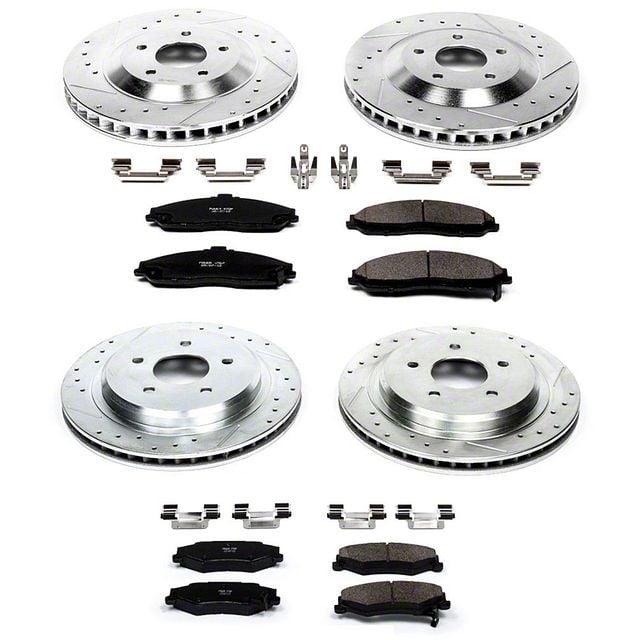 PowerStop Corvette Z23 Evolution Sport Brake Rotor and Pad Kit; Front ...