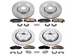 PowerStop Z23 Evolution Sport Brake Rotor and Pad Kit; Front and Rear (05-09 Corvette C6 w/ Z51 Brake Package; 10-11 Corvette C6 Base w/ MagneRide; 12-13 Corvette C6 Base w/ Heavy Duty Brake Package)