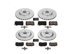 PowerStop Z23 Evolution Sport Brake Rotor and Pad Kit; Front and Rear (17-19 Corvette C7 Stingray w/ Standard JL9 Brake Package)