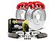PowerStop Z26 Street Warrior Brake Rotor, Pad and Caliper Kit; Rear (06-13 Corvette C6 427, Grand Sport, Z06 w/o Z07 Brake Package)