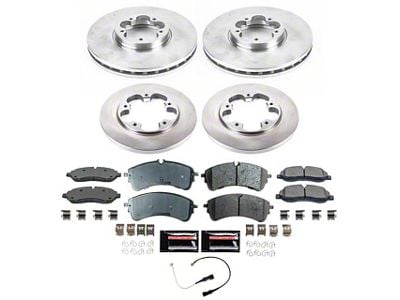 PowerStop Z17 Evolution Plus Brake Rotor and Pad Kit; Front and Rear (21-25 Mustang Mach-E, Excluding GT)