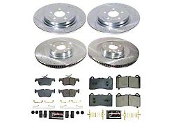 PowerStop Z23 Evolution Sport Brake Rotor and Pad Kit; Front and Rear (21-24 Mustang Mach-E, Excluding GT)