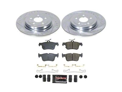 PowerStop Z23 Evolution Sport Brake Rotor and Pad Kit; Rear (21-24 Mustang Mach-E)