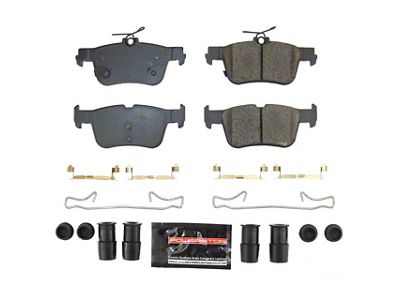 PowerStop Z23 Evolution Sport Carbon-Fiber Ceramic Brake Pads; Rear Pair (21-24 Mustang Mach-E)