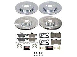 PowerStop Z26 Street Warrior Brake Rotor and Pad Kit; Front and Rear (21-25 Mustang Mach-E, Excluding GT)