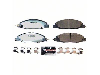 PowerStop Z26 Street Performance Carbon-Fiber Ceramic Brake Pads; Front Pair (24-25 Mustang EcoBoost w/o Performance Pack)