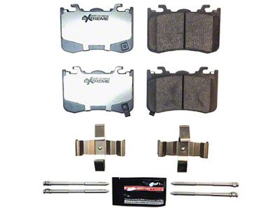 PowerStop Z26 Street Performance Carbon-Fiber Ceramic Brake Pads; Rear Pair (24-25 Mustang GT w/ Performance Pack, Dark Horse)