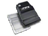 PPE Heavy-Duty Cast Aluminum Deep Transmission Pan; Black (18-20 Mustang w/ 10R80 Transmission)