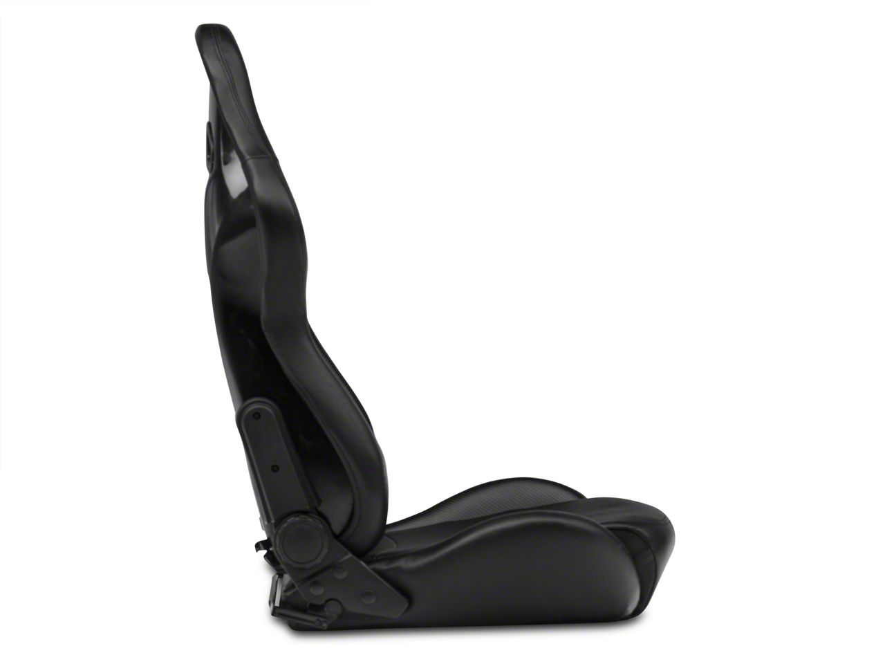 Procar Mustang Sportsman Pro Reclining Seat; Black Vinyl 80-1615-51 (79 ...