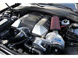 Procharger High Output Intercooled Supercharger Complete Kit with Supplied Airbox and P-1SC; Satin Finish (10-15 Camaro SS)