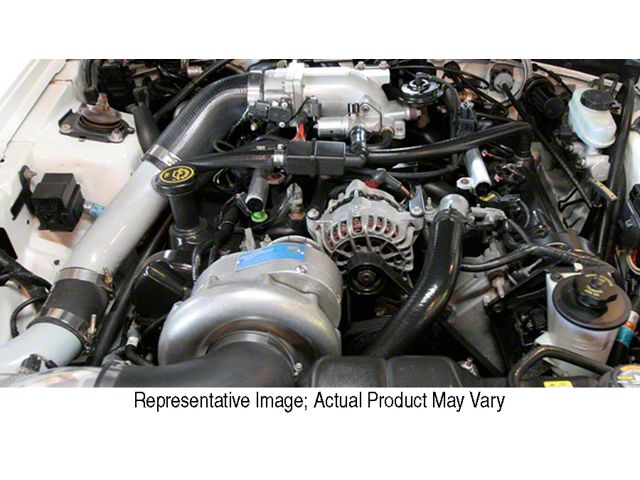 Procharger Stage II Intercooled Supercharger Tuner Kit with P-1SC; Satin Finish (96-98 Mustang GT)