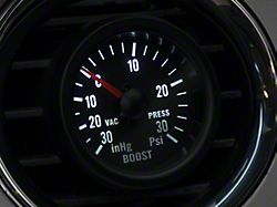 Prosport 52mm Boost Gauge; Mechanical; 30 PSI; Amber/White (Universal; Some Adaptation May Be Required)