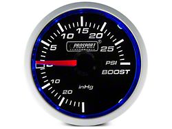 Prosport 52mm Performance Series Boost Gauge; Mechanical; 30 PSI; Blue/White (Universal; Some Adaptation May Be Required)