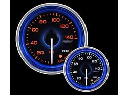 Prosport 52mm Crystal Blue Series Oil Pressure Gauge; Electrical; Amber/White with Blue Halo Ring (Universal; Some Adaptation May Be Required)