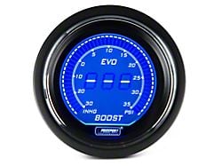 Prosport 52mm EVO Series Digital Boost Gauge; Electrical; 35 PSI; Blue/Red (Universal; Some Adaptation May Be Required)