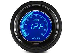 Prosport 52mm EVO Series Digital Volt Gauge; Electrical; Blue/Red (Universal; Some Adaptation May Be Required)