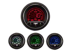 Prosport 52mm Premium EVO Series Oil Pressure Gauge; Electrical; Blue/Red/Green/White (Universal; Some Adaptation May Be Required)