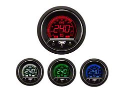 Prosport 52mm Premium EVO Series Oil Temperature Gauge; Electrical; Blue/Red/Green/White (Universal; Some Adaptation May Be Required)