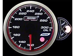 Prosport 52mm Halo Series Oil Temperature Gauge; Eletrical; Blue/White/Amber (Universal; Some Adaptation May Be Required)