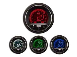 Prosport 52mm Premium EVO Series Evo Boost Gauge; Electrical; 35 PSI; Blue/Red/Green/White (Universal; Some Adaptation May Be Required)