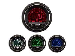 Prosport 52mm Premium EVO Series Oil Pressure Gauge; Electrical; Blue/Red/Green/White (Universal; Some Adaptation May Be Required)