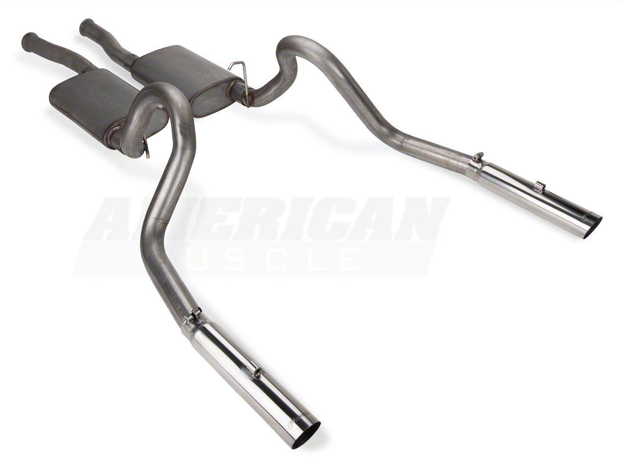 Pypes Mustang True Dual Off Road Exhaust Sfm55 98 04 V6