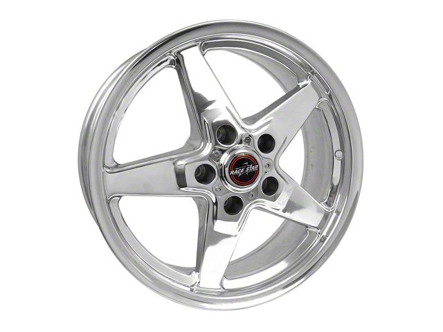 Race Star 92 Drag Star Polished Wheel; Front Only; 17x7 (06-10 RWD Charger)