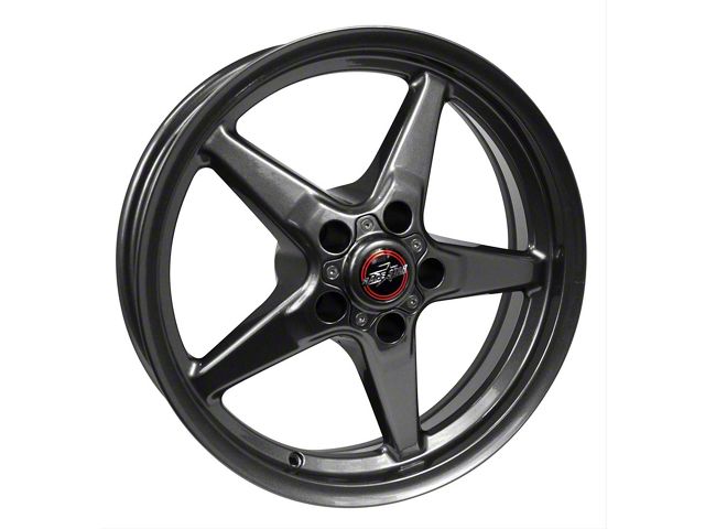 Race Star 92 Drag Star Bracket Racer Metallic Gray Wheel; Front Only; 18x5 (10-15 Camaro, Excluding Z/28)