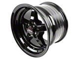 Race Star 92 Drag Star Bracket Racer Gloss Black Wheel; Rear Only; 15x10 (79-93 Mustang w/ 5-Lug Conversion)