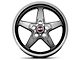 Race Star 92 Drag Star Dark Star Black Chrome Wheel; Rear Only; 17x9.5; Direct Drill (08-22 RWD Challenger)