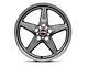 Race Star 92 Drag Star Bracket Racer Metallic Gray Wheel; Front Only; 20x6 (08-23 RWD Challenger, Excluding Widebody)