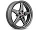 Race Star 92 Drag Star Bracket Racer Metallic Gray Wheel; Front Only; 20x6 (11-23 RWD Charger, Excluding Widebody)