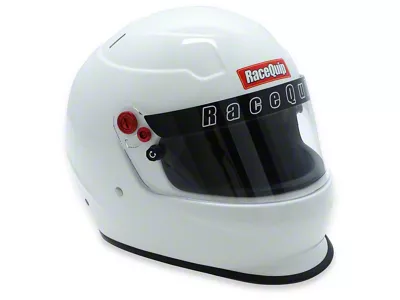 RaceQuip PRO20 SA2020 Full Race Helmet; Gloss White; Medium