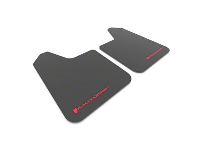 Rally Armor Universal UR Black Mud Flaps with Red Logo; Front or Rear (Universal; Some Adaptation May Be Required)