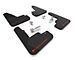 Rally Armor Black Mud Flaps with Red Logo; Front and Rear (21-24 Mustang Mach-E)