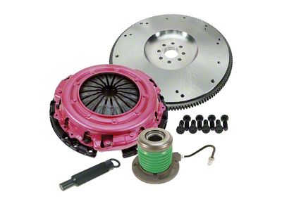 RAM Clutches Concept 10.5 300 Series Organic Dual Disc All Inclusive Clutch Kit; 23-Spline (11-17 Mustang GT)