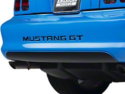 SEC10 Lower Rear Valance Decal; Matte Black (94-98 Mustang)