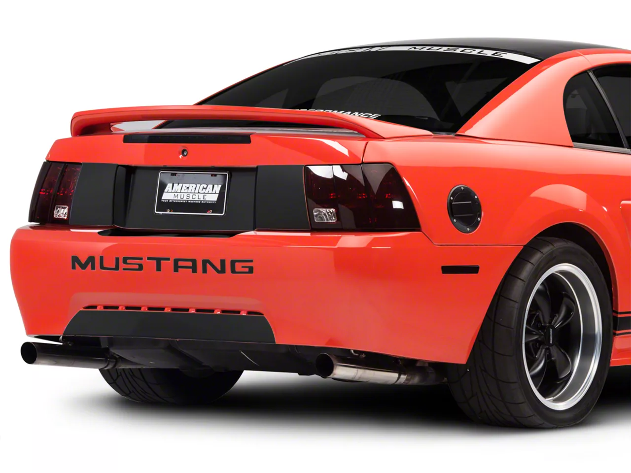 SEC10 Mustang Lower Rear Valance Accent; Matte Black 26116 (99-04 ...