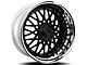 Rennen CSL-5 Gloss Black with Chrome Step Lip Wheel; Rear Only; 20x10 (07-10 AWD Charger)