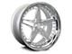 Rennen CSL-7 Silver Machined with Chrome Step Lip Wheel; 19x9.5 (07-10 AWD Charger)