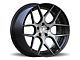 Rennen CSL-4 Black Machined with Gold Bolts Wheel; 20x9 (08-23 RWD Challenger, Excluding Widebody)