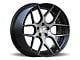 Rennen CSL-4 Black Machined with Gold Bolts Wheel; 20x9 (11-23 RWD Charger, Excluding Widebody)