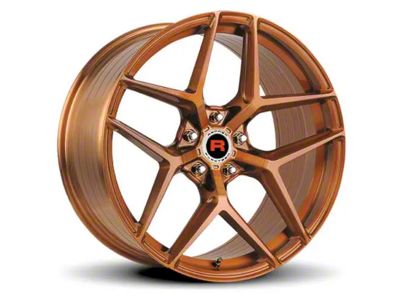 Rennen Flowtech FT13 Brushed Bronze Tint Wheel; 19x8.5 (05-09 Mustang GT, V6)