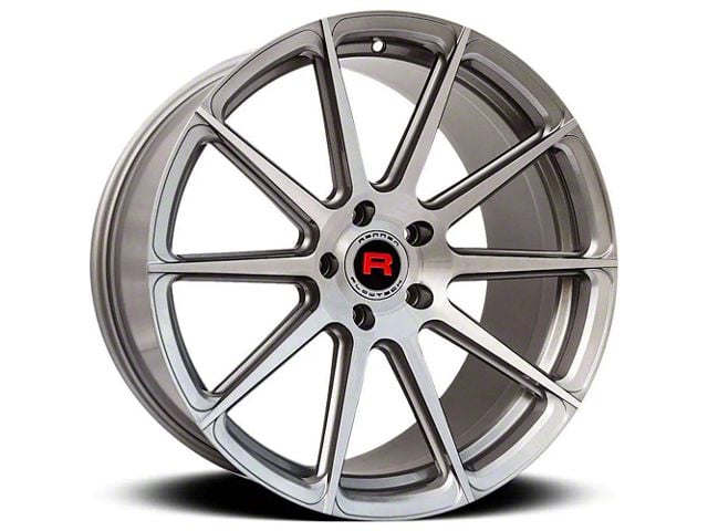 Rennen Flowtech FT10 Silver Brushed Face Wheel; 19x9.5 (07-10 AWD Charger)